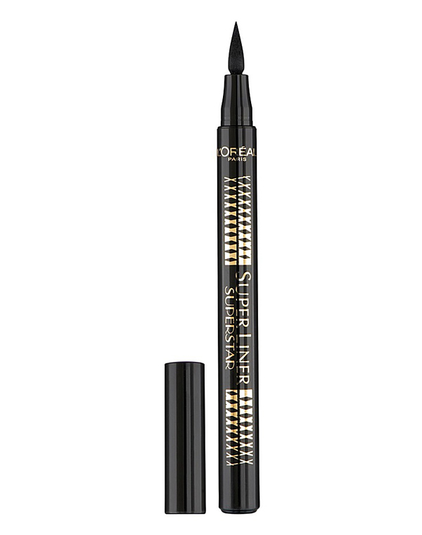 Подводка для глаз Superstar 01 черный Super Liner, LOREAL Подводка для глаз Superstar 01 черный Super Liner, LOREALДекоративная косметика для глаз<br>Черная подводка для глаз Superstar позволяет создавать стрелки одним движением.<br><br>Бренды: Loreal Paris<br>Вид товара: Карандаш\подводка<br>Область ухода: Вокруг глаз<br>Назначение: Ежедневный уход<br>Возрастная группа: Более 40, До 30, До 40