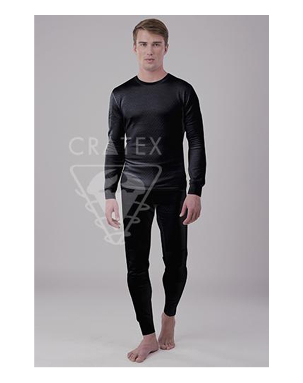 

Белье, одежда CRATEX, Черный, Мужское термобелье с хитофайбером, комплект (цвет черный), Cratex