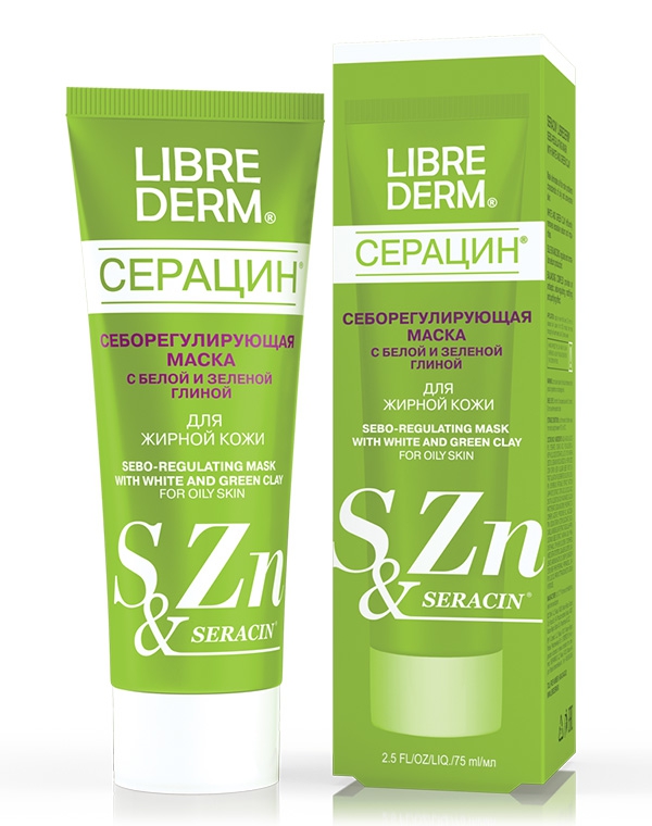 Маска Librederm, Себорегулирующая маска с белой и зеленой глиной Серацин, Librederm, 75 мл
Маска Librederm, Себорегулирующая маска с белой и зеленой глиной Серацин, Librederm, 75 мл