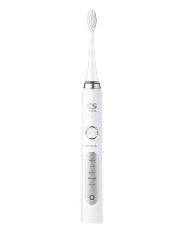Электрическая звуковая зубная щетка CS Medica CS-333-WT (белая) 1