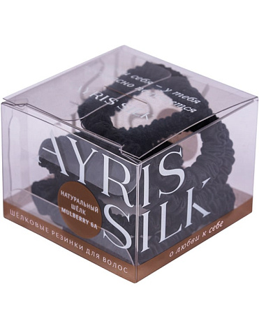Резинки узкие из натурального шёлка, набор 4 шт., Ayris Silk 4