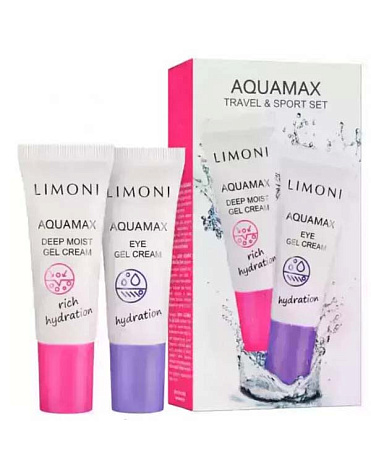 Набор Travel & Sport Set (Aquamax Deep Moist Gel Cream 25ml+Aquamax Eye Gel Cream 25ml) LIMONI  1