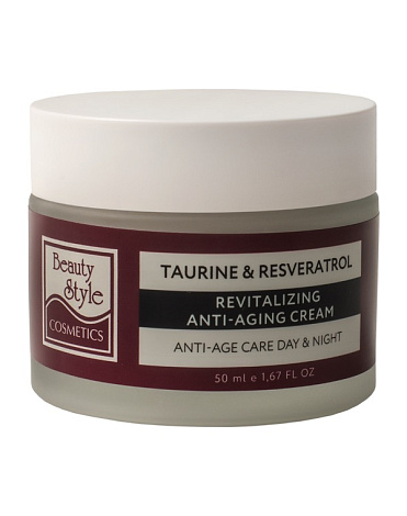 Крем возрождающий Anti Age plus 24 часа "Taurine & Resveratrol" 50 мл Beauty Style 1