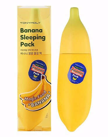 Ночная маска для лица Magic Food Banana Sleeping Pack, Tony Moly 3
