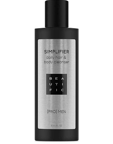 Шампунь и гель для душа 2 в 1 для волос и тела очищающий мужской Simplifier Beautific 1