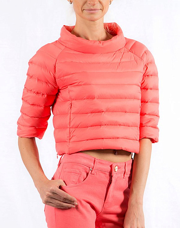 Pinko Куртка-накидка укороченная розовая Distanza 4