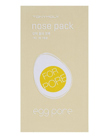 Очищающие полоски для носа Egg Pore Nose Pack, Tony Moly 1