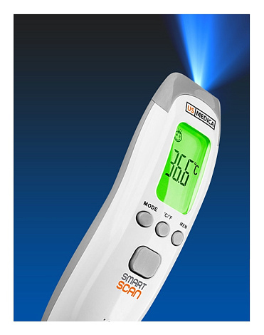 Бесконтактный инфракрасный термометр, Smart Scan (белый/серый),US Medica 3