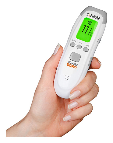 Бесконтактный инфракрасный термометр, Smart Scan (белый/серый),US Medica 5