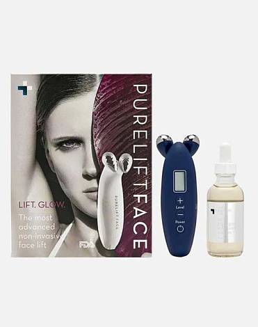Устройство для подтяжки и скульптурирования лица PureLift FACE, синий + коллагеновая сыворотка Lift Collagen, 60 мл 1