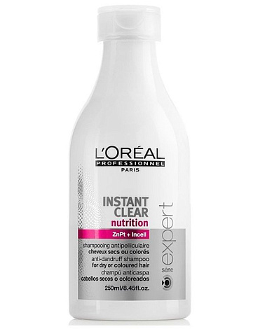 Шампунь от перхоти для нормальных и жирных волос Instant Clear, Loreal 1