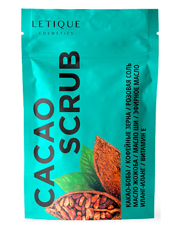 Скраб Cacao Scrub, 250 г, LETIQUE COSMETICS 1