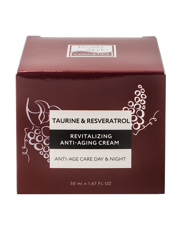 Крем возрождающий Anti Age plus 24 часа "Taurine & Resveratrol" 50 мл Beauty Style 2