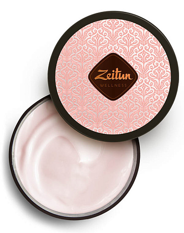 Крем для тела насыщенный смягчающий "Ритуал нежности" с дамасской розой и маслом персика Zeitun 1