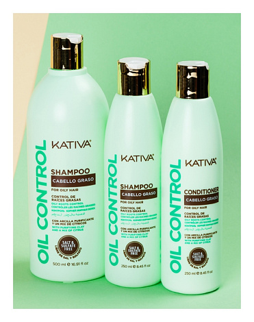Шампунь "Контроль" для жирных волос OIL CONTROL Kativa, 250 и 500 мл 5