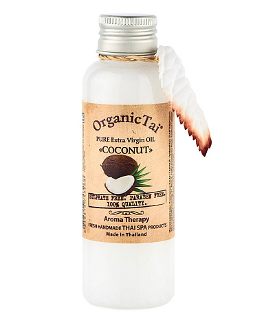 Масло Кокоса чистое базовое холодного отжима Organic Tai, 120/260 мл 1