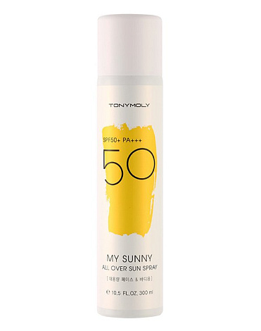 Солнцезащитный спрей для лица и тела My Sunny All Over Sun Spray SPF50+ PA+++, Tony Moly 1