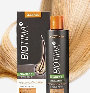 Kativa biotina шампунь против выпадения волос с биотином 250 мл