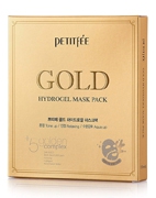 Набор гидрогелевые маски для лица с Золотом Gold Hydrogel mask Pack, Petitfee, 5 шт
