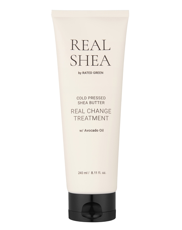 Маска для волос питательная с маслом ши Cold Pressed Shea Butter Real Change 240 мл Rated Green