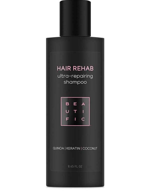 Купить Шампунь Beautific, Шампунь супер-восстанавливающий для поврежденных волос с протеинами киноа Hair Rehab Beautific, РОССИЯ