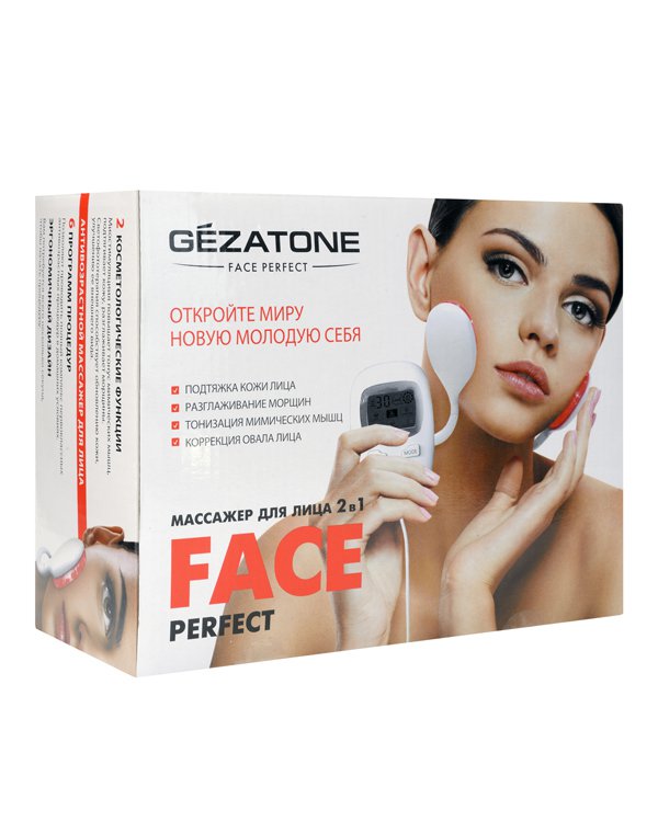 Миостимулятор для безоперационного лифтинга лица и светотерапии Perfect Face, Gezatone DPR1301153 - фото 2