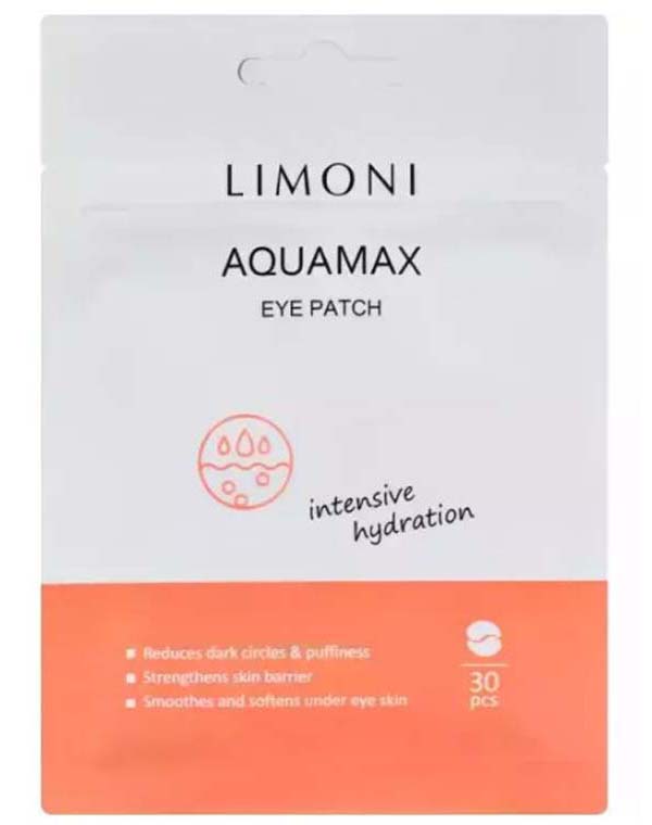 Патчи для век увлажняющие Aqumax Eye Patch 30 шт LIMONI