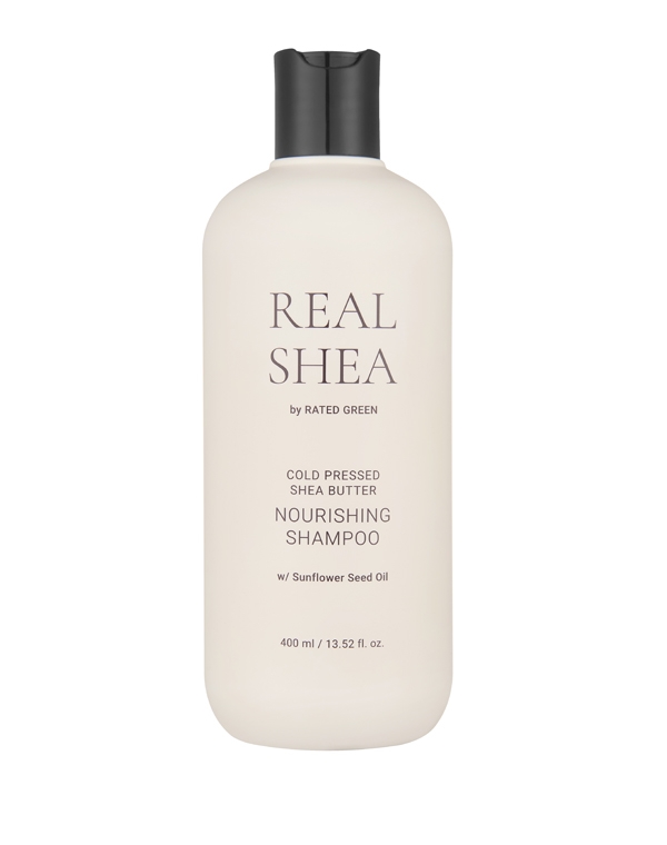 

Шампунь Rated Green, Шампунь питательный с маслом ши Cold Pressed Shea Butter Nourishing Shampo 400мл Rated Green