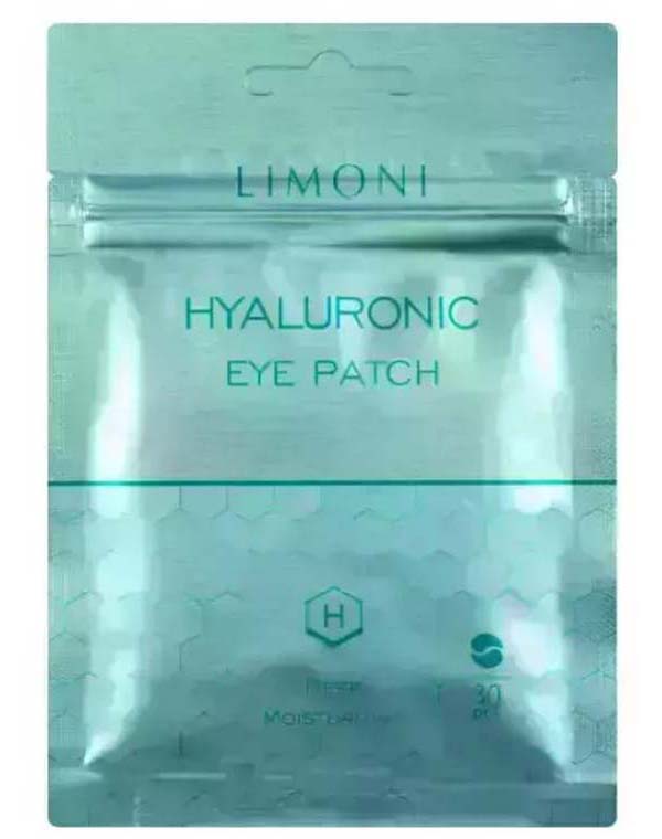 Патчи для век увлажняющие с гиалуроновой кислотой Hyaluronic Eye Patch 30 шт LIMONI
