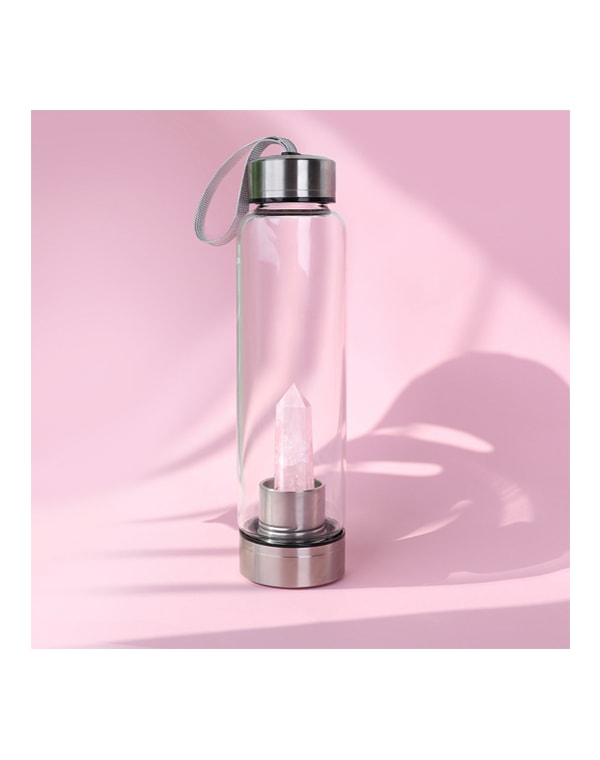 Бутылка для воды с розовым кварцем, Beauty Style, 700 мл 9790013 - фото 5