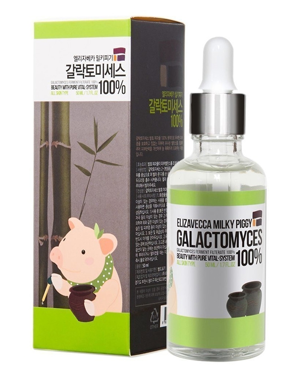 

Сыворотка, концентрат Elizavecca, Сыворотка с экстрактом галактамисиса для проблемной кожи Galactomyces 100% Elizavecca, 50 мл