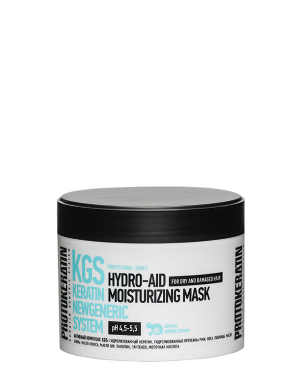 

Маска Protokeratin, Экспресс-маска увлажнение для жестких сухих волос Hydro-Aid Moisturizing Mask 250 мл Protokeratin