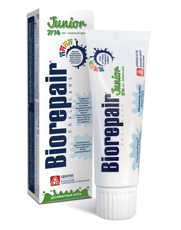 

Средства гигиены Biorepair, Зубная паста детская Junior, Biorepair, 75 мл