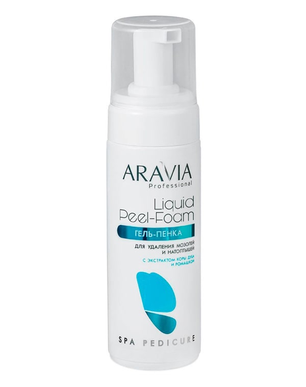 

Гель, флюид Aravia, Гель-пенка для удаления мозолей и натоптышей Liquid Peel-Foam, Aravia Professional, 160 мл