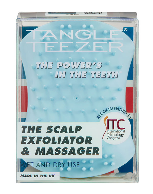 Щетка для массажа головы Tangle Teezer The Scalp Exfoliator and Massager Seafoam Blue 6462303 - фото 4