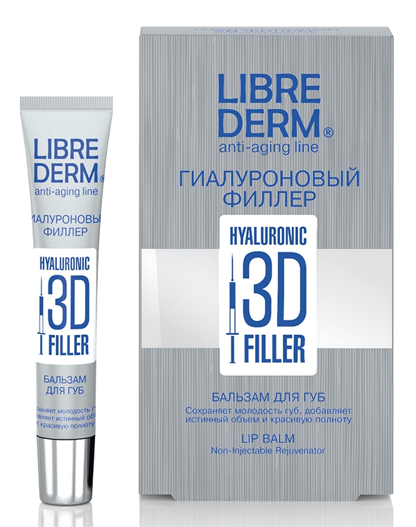 

Крем, бальзам Librederm, 3D филлер бальзам для губ Гиалуроновая, Librederm, 20 мл