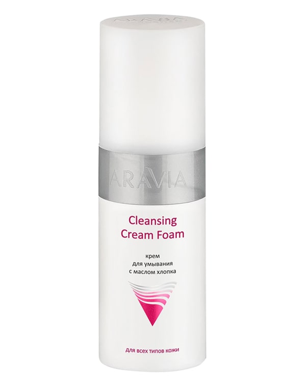 Крем для умывания с маслом хлопка Cleansing Cream Foam, ARAVIA Professional, 150 мл 6614956 - фото 1