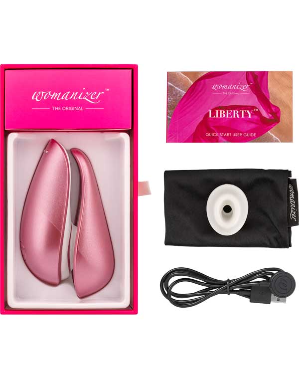 Стимулятор с уникальной технологией Pleasure Air розовый Womanizer Liberty 1061046 - фото 4