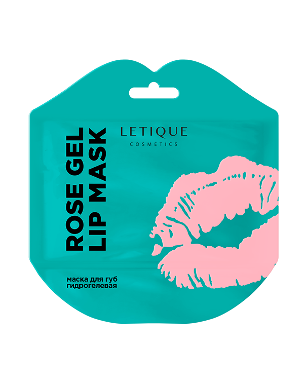 Маска для губ гидрогелевая ROSE GEL LIP MASK, LETIQUE COSMETICS