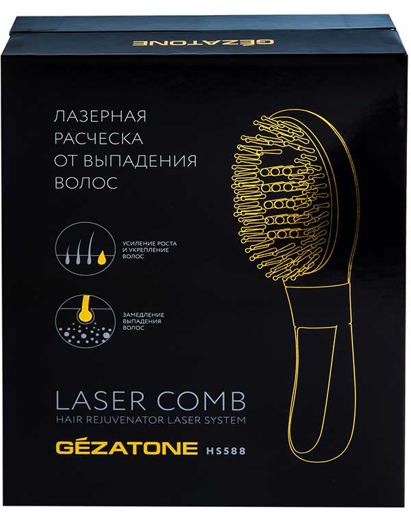 Лазерная расческа-массажер от выпадения волос и профилактики облысения HS588 Gezatone 1301313 - фото 6