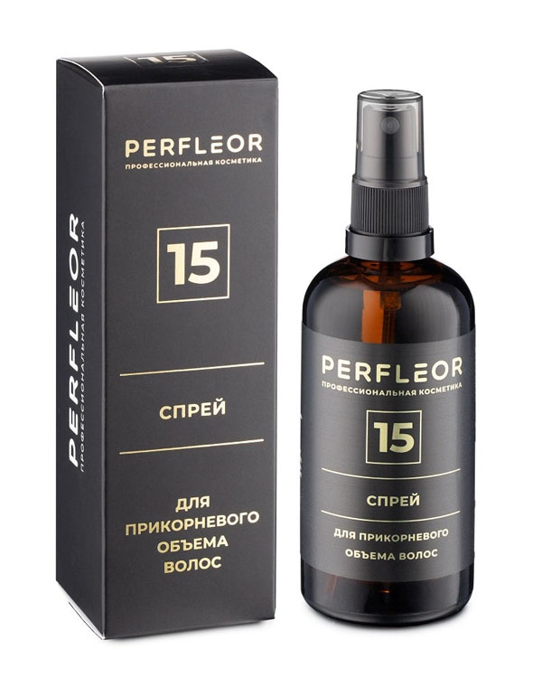 Спрей для прикорневого объема волос 15 от Perfleor, 100 мл. Perfleor