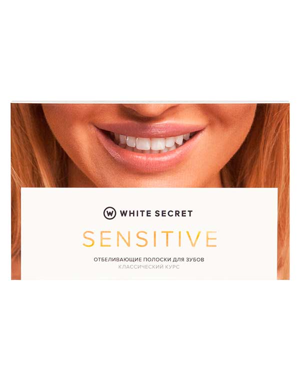 

Отбеливающие полоски Sensitive 14 саше White Secret