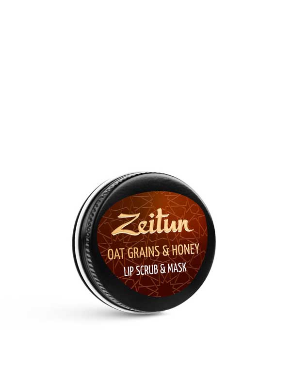 

Пилинг, скраб Zeitun, Скраб для губ с гранулами овса Zeitun