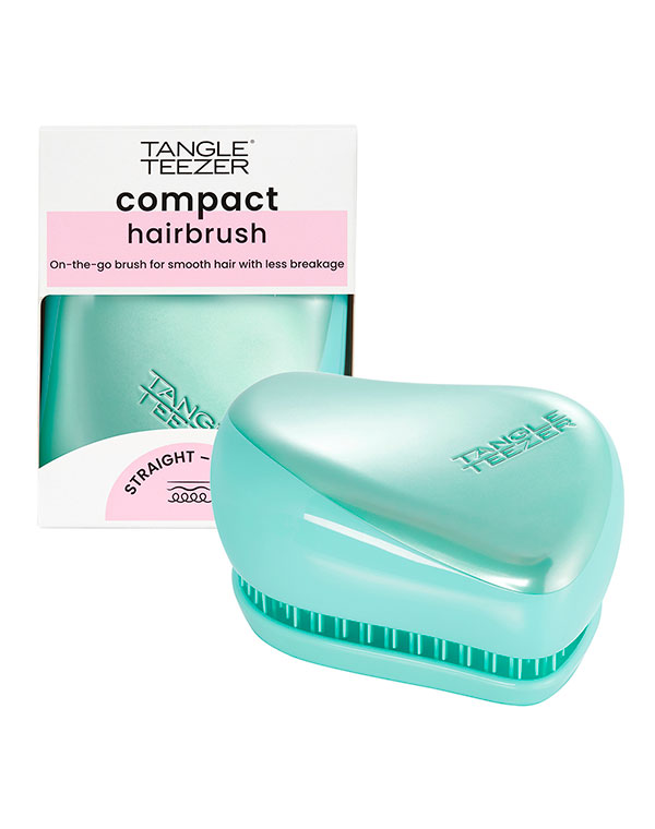 Расческа Tangle Teezer Compact Styler Frosted Teal Chrome 6462976 - фото 2
