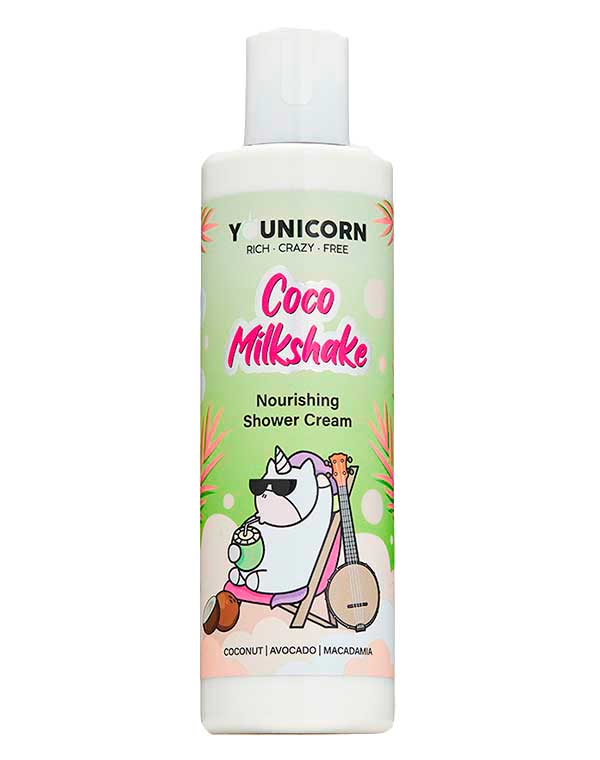 Питательный крем-гель для душа COCO MILKSHAKE/ Nourishing Shower Gel COCO MILKSHAKE 250 мл Younicorn