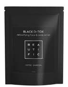 Скраб cухой угольно-кофейный для глубокого очищения лица и тела Black D-tox Beautific