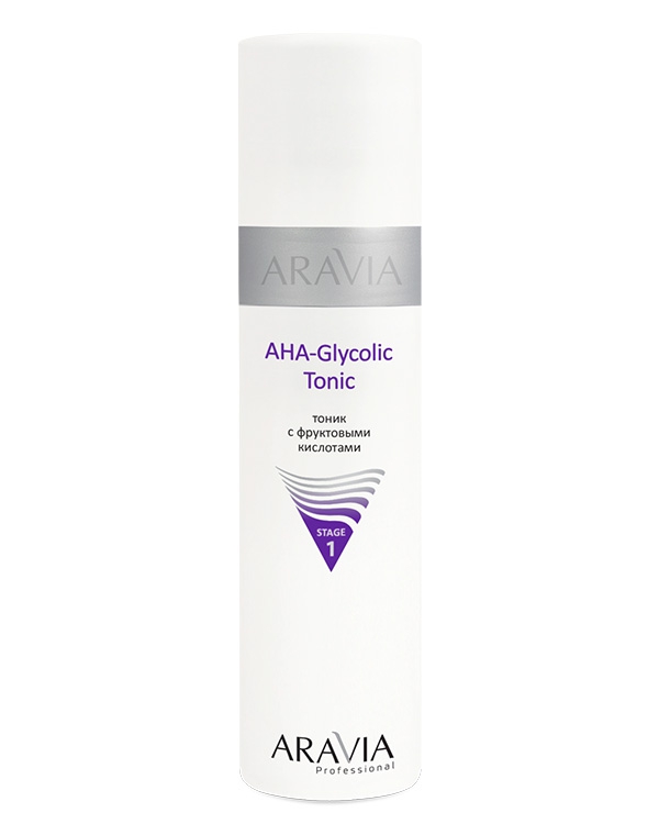 Тоник с фруктовыми кислотами AHA - Glycolic Tonic ARAVIA Professional, 250 мл 6613249 - фото 1