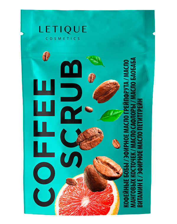 

Пилинг, скраб LETIQUE COSMETICS, Скраб Кофе, 250 г, LETIQUE COSMETICS