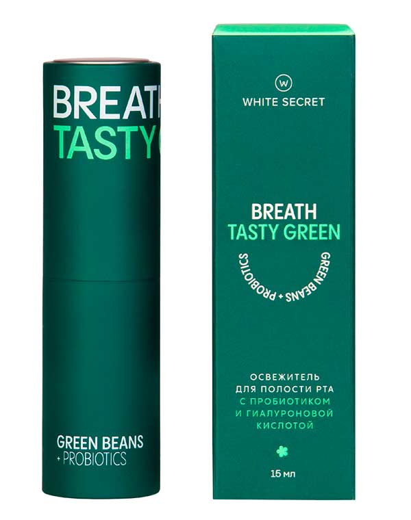 Дентальный парфюм Breath Tasty Green, White Secret дентальный парфюм blue mint white secret