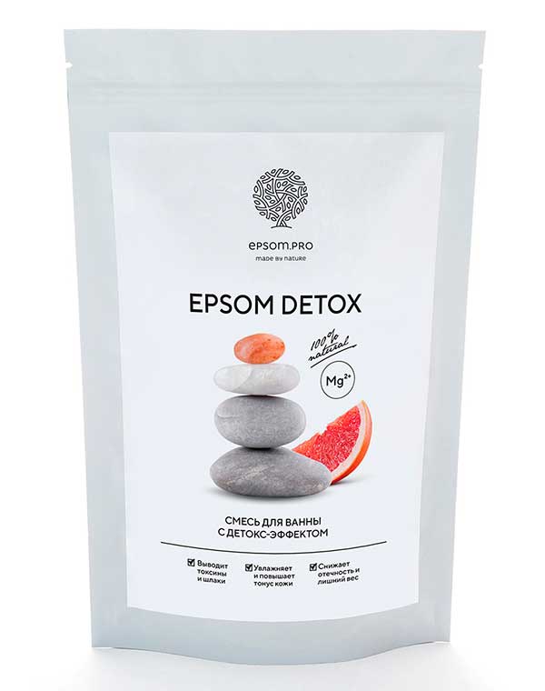 Смесь для ванной "EPSOM DETOX" 1000г Epsom.pro